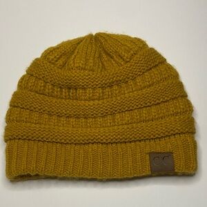 C.C Mustard Knit Beanie